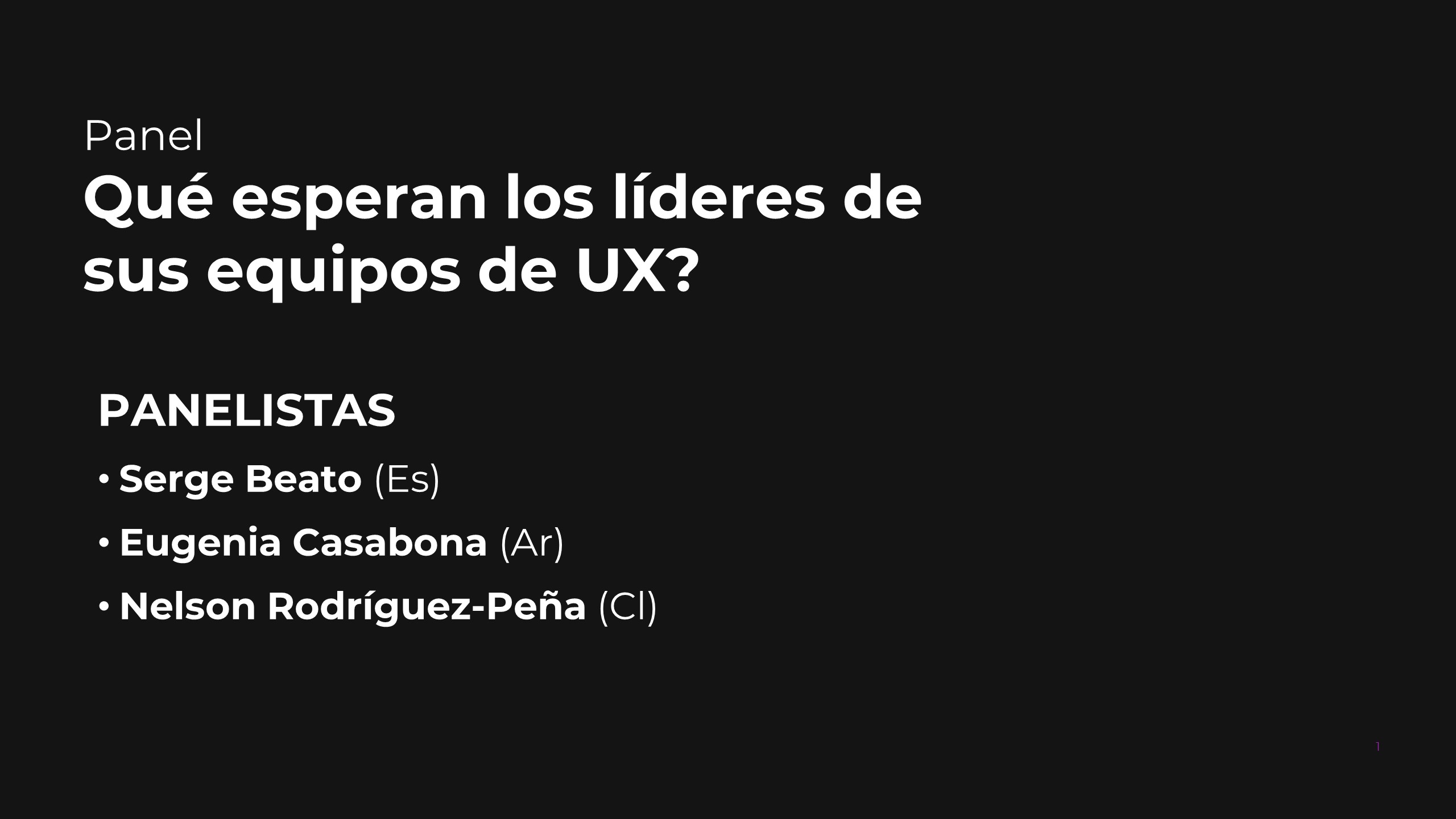 Portada del video del panel "Qué esperan los líderes de sus equipos de Diseño y UX"